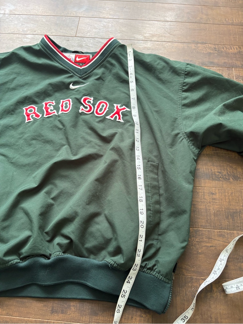 Nike Team Red Sox Green Pullover Center Swoosh - Picture 4 of 9